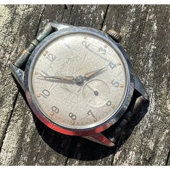 Vintage 1960s Bulova Watch Manual Wind Mechanical Shock Water Anti Magnetic Runs